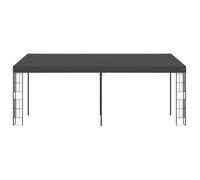 Belvédère mural - vidaxl - 3x6 m - Anthracite - Tissu polyester - Revêtement PA - Toile amovible - Montage requis
