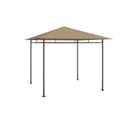 vidaXL gazebo 3x3x2,7 m Taupe 180 g/m²