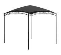 vidaXL Pavillon Belvédère 3x3x2,65 m Anthracite Acier Tissu 180 g/m²