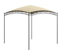 Belvédère - vidaXL - 3x3x2,65 m - Crème - Acier - 180 g/m²