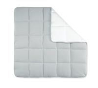 BEMINI - Tapis de Parc 100/100 cm - Réversible - Pady Tetra Jersey + Jersey - Gris