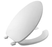 Bemis 175000 Economy Lunette WC allongée en plastique avec couvercle Blanc