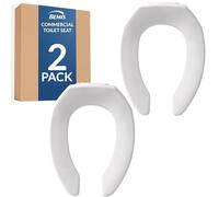Bemis 1955CT2P 000 Lot de 2 sièges de toilette ouverts, blancs, allongés