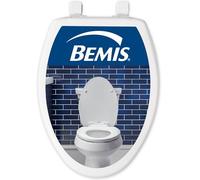 Bemis 7300SLEC 000 Siège de toilette à fermeture lente et retrait facile pour le nettoyage, blanc, 1 lot allongé