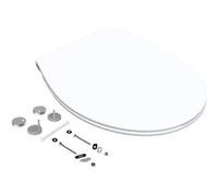 BEMIS Abattant frein de chute déclipsable Click & Clean slim, blanc G