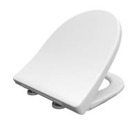 Bemis Click & Clean toilette® Cuvette toilette D-shape à fermeture amortie | Installation amovible et facile | abattant wc antibactérien avec fermeture en douceur | Blanc |