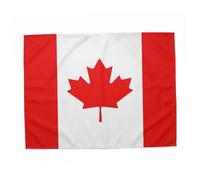 Bemonew Cape du drapeau du Canada, costume de drapeau personnalisable pour tournoi de football, costume patriotique portable pour équipement de supporter, 9 x 1,5 m