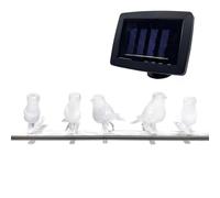 Bemonew Guirlande lumineuse solaire étanche IP44 - Motif oiseau mignon - Pour jardin, arbres et balcons - 2 m