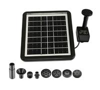 Bemonew Pompe Solaire pour Fontaine, Fontaine d'eau Solaire divisée avec 8 Buses pour Petit étang extérieur, Jardin de terrasse et Aquarium, 5, 51x5, 91 Pouces
