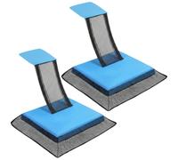 Bemonew Rampe d'évacuation pour Animaux de Piscine 2 pièces, Rampe de Canard étanche-économiseur Grenouille Piscine résistant aux UV pour Petits Animaux, Bleu