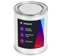 BenBow Boîte de conserve vide avec couvercle à pression 1x 1 l. Seau en fer-blanc boîte vide Conteneur en métal pour peinture automobile, produits chimiques