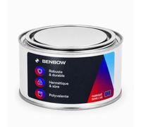 BenBow Boîte en fer blanc 250 ml avec capot à enfoncer - hermétique, opaque, vide, ronde - récipient de rangement
