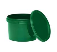 BenBow Seau de Rangement en Plastique - 0,5 l - Vert - 20 x 0,5 l - Qualité Alimentaire, Robuste, hermétique - Anti-Fuite - sans Odeur - Vide