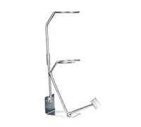BenBow Support pour Pistolet de Peinture avec Porte-Filtre - Support de Peinture Double Fonction pour Pistolet et Filtre - Structure en Acier Robuste, Montage Mural Possible - 37 x 8,5 x 20 cm