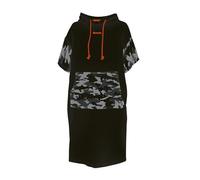 Bench Poncho de Surf Camouflage, Peignoir de Change & Serviette de Plage à Capuche, Coton Premium Ultra Absorbant 335g/m², Unisexe (Hommes & Femmes) pour Sports Nautiques, Taille S-M, Noir