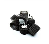 Benchmark Abrasives Lot de 10 meules à lamelles en oxyde d'aluminium de 7,6 cm de long pour ébavurage, ponçage, meulage, retrait de peinture pour perceuse et meuleuse - Grain 240