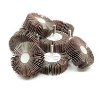 Benchmark Abrasives Lot de 10 roues à lamelles en oxyde d'aluminium de 7,6 x 2,5 cm (tige de 0,6 cm) - Grain 240
