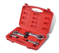 Bendmaxx Lot de 4 extracteurs d'écrou 9 à 27 mm en acier trempé chromé avec mallette en plastique robuste pour voiture, atelier, garage, réparation, montage et entretien