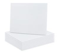 BENECREAT 10 feuilles de Feuilles de Plastique Ondulées Blanches Panneau D'Affichage de Panneaux de Cour Vierge de 40x30cm pour Bureaux Jardin Extérieur Épaisseur de 3mm
