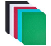 BENECREAT 100 paquet 10 mils couvertures de reliure en papier texturé cuir, 5 couleurs, format A4, non perforées, couvertures de présentation pour projets de bureau et propositions commerciales