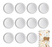BENECREAT 11 disque de Reliure en Alliage D'Aluminium. Disques D'Extension Métalliques Ronds et Plats de 2.75cm pour Bricolage Planificateur Illustration de Carnet de Notes Platine Épaisseur de 5mm