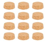 BENECREAT 12PCS Bouchons de Liège Coniques en Bois, Bouchons de Remplacement en Bois Tendre Naturel de 52 mm pour les Vins, Bouteilles Anciennes, Bocaux, Arts, Bricolage Artisanat