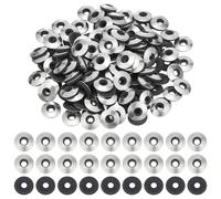 BENECREAT 140 paquet de Rondelles D'Étanchéité Collées Rondelle en Caoutchouc EPDM de 14x3.5mm Joint à Vis pour Toiture Métallique Tôle Revêtement Vis de Toit