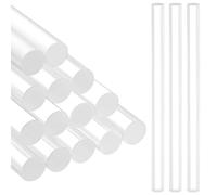 BENECREAT 16 rouleau D'Argile Acrylique Rouleau à Pâtisserie Transparent pour Pâte Polymère 164x10mm /6.4x0.3 pouces pour Modelage et Sculpture à la Main