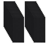 BENECREAT 24 filtre à Charbon Actif pour Ventilation Préfiltre à Charbon Actif Noir de 25x10cm pour Purificateur D'Air Ac Bac à Litière Voiture Hotte de Cuisinière Épaisseur de 3mm