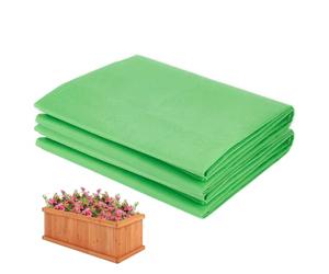 BENECREAT 2pcs 290x160cm Revêtement de Jardin surélevé Doublure Tissu Non tissé pour Jardinière Revêtement pour Bacs à Légumes Grands Jardinières de Patio et Jardins sur Dalle de Béton Vert Lime