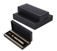 BENECREAT 4 coffret Cadeau Vide Rectangulaire Doré pour Stylos Plumes et Stylos à Bille (188x81x35mm) Idéal pour le Bureau Ou les Affaires