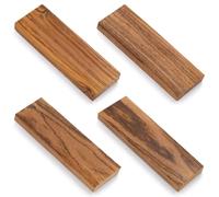 BENECREAT 4 plaquette de Manche de Couteau en Bois de Santal Doré Mexicain Ébauches de Bois pour la Fabrication de Couteaux Soi Même Matériau pour Manches de Couteaux pour Projets 120x40x10mm