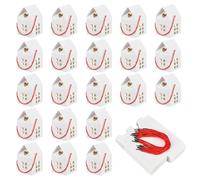 BENECREAT 50 coffret Cadeau Maison Blanche avec Motif de Fenêtre Coffret Cadeau en Forme de Maison de 8x8x12.8cm pour Mariage Noël Anniversaire Bonbons