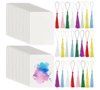 BENECREAT 50 paquet de Carreaux D'Artiste Carreaux de Papier Zentangle 8.8x6.4cm Cartes Vierges avec 25 pompon Feuilles de Papier pour Carnet de Croquis Fiches Flash Notes Fournitures de Fabrication