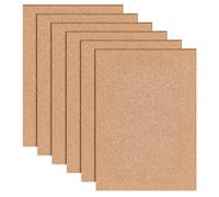 BENECREAT 6 Pcs 29.7x21cm Liège Autocollante, 7 mm d'épaisseur Feuilles de Support, Isolantes en Liège D'Épaisseur Panneau pour Décoration Murale Fournitures de Bricolage