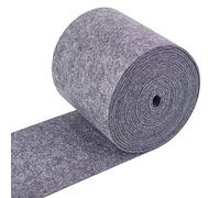 BENECREAT 6m 140mm Large Feutre Tissu Artisanat Feutre Tissu Rouleau Gris foncé Non tissé Feutre Rouleau pour Bricolage Artisanat Patchwork Couture, 3mm d'épaisseur