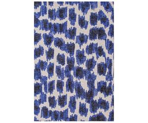 Beneffito Tapis Ikat Feather - Bleu Marine - 80x150 cm