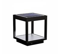 Lanterne Solaire À Visière Led Alimentée Par Batterie 3,5 W, Ip54 Noire