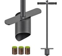 BeneLabel Plantoir Bulbes Outil Transplantation Fleurs/Éjection Poussée | Système d'Éjection par Poussée,Profondeur 11.5cm,87cm Manche Long,Transplantation Echantillonnage Terre Jardinage