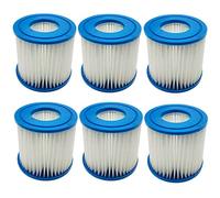 Benfosh Lot de 6 cartouches filtrantes pour Bestway Type VII et D, compatibles avec cartouche filtrante Intex Type D Hot Spring Spa Piscines