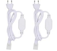 BENLUN 2 Fiches pour Ruban LED AC 200V-240V 1.5m | Uniquement pour BENLUN Bande LED COB AC 230V 13mm X 6mm 480LEDs/m 20m