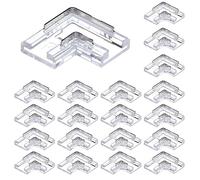 BENLUN Connecteur Ruban LED 2 Broches 10mm | 20 Connecteurs à angle droit, sans Soudure, pour CCT COB SMD Bandeau LED