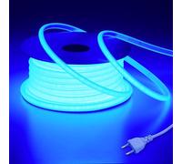 BENLUN Ruban LED COB Exterieur Etanche 220V 20m Très Lumineux 200W | Bleu Bande LED Flexible Recoupable 288LEDs/M pour Chambre, Bureau, Pergola Extérieur, Chantier, Eclairage