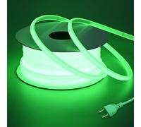 BENLUN Ruban LED COB Exterieur Etanche 220V 20m Très Lumineux 200W | Vert Bande LED Flexible Recoupable 288LEDs/M pour Chambre, Bureau, Pergola Extérieur, Chantier, Eclairage