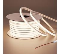 BENLUN Ruban LED Neon 24V 15M, 3000K Blanc Chaud Bande LED Exterieur Etanche IP67, 10W/M 400LM/M Flexible Néon pour Chambre, Salon, Cour Décoration, Pergola (alimentation non incluse)