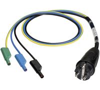 Benning 044142 Adaptateur de mesure Prise mâle + contact de protection - Banane mâle 4 mm noir, bleu, vert, jaune