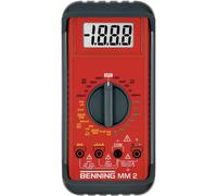 BENNING Multimètre MM 2 0,1 mV-1000 V DC 0,1 mV-750V AC MM 2 av.pile/câble de mesure/sac Quantité:1