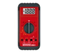 BENNING Multimètre MM 2 0,1 mV-1000 V DC 0,1 mV-750V AC MM 2 av.pile/câble de mesure/sac Quantité:1