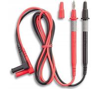Benning Sicherheits-Messleitungs-Set [ Lamellenstecker 4 mm - Prüfspitze] 1.00 m Schwarz, Rot Messleitungen 2 mm (044146)
