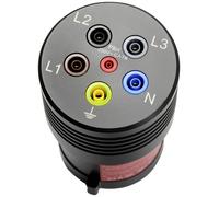 BENNING TA 7-63 Adaptateur de mesure mâle CEE 63 A 5 pôles - femelle 4 mm noir